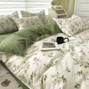 Axyaa Purple Floral Bedding Set for Twin, Full, Queen Sizes