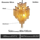 Axyaa Luxury LED Ceiling Pendant Chandeliers for Duplex Staircase & Dining Room