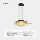 Axyaa Green Glass Chandelier: Minimalist Retro Lighting for High-end Room Decor