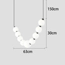 Modern Home Decor LED Pendant Light by Axyaa: Chandeliers for Living and Dining Room
