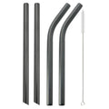 Axyaa Stainless Steel Bubble Tea Straws Set with Cleaner Brush