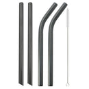 Axyaa Stainless Steel Bubble Tea Straws Set with Cleaner Brush