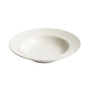 Axyaa Ceramic Straw Hat Soup Plate | White Western Plate | Light Luxury Design