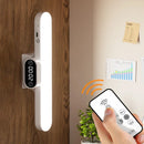 Axyaa Magnetic Clock Lamp: LED USB Rechargeable, Stepless Dimming Cabinet Night Light