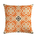 Axyaa Geometric Printed Linen Cushion Cover for Home Decoration 45x45cm