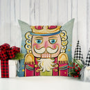 Nutcracker Pillowcase for Living Room Sofa with Zipper Closure by Axyaa