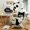 Axyaa Halloween Pumpkin Print Pillow Cover 45x45 - Festive Home Decor & Holiday Gift