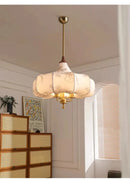 Axyaa Gold Lustre Medieval Fabric Pendant Lights with LED E27 for Home Decor