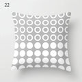 Axyaa Grey Family Pillowcase Square Cushion Cover for Home Office