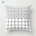 Axyaa Grey Family Pillowcase Square Office Cushion Cover