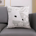 Axyaa Christmas Embroidered Cushion Cover Set - Festive Holiday Decor