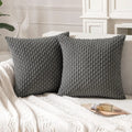 Axyaa Soft Striped Cushion Covers 20x20 Inch for Living Room Decor