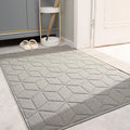 Axyaa Grey Welcome Door Mat: Absorbent, Non-Slip, Stain & Fade Resistant