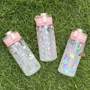 Axyaa Unicorn & Mermaid Water Bottle with Carry Handle and Flip Lid