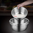 Axya 304 Stainless Steel Kitchen Drainage Basket - Food Grade Vegetable Washing Basin