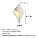 Axyaa Conch Ceiling Chandelier - Nordic Wabi Sabi Designer Pendant Lustre for Home Decor