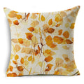 Axyaa Autumn Print Style Thanksgiving Pillow Case - Decorative Plant Cushion Cover