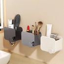 Axyaa Aluminum Comb Rack Bathroom Organizer with Wall-mounted Storage Box