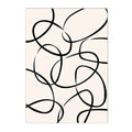 Modern Abstract Line Canvas Print by Axyaa - Boho Minimalist Nordic Wall Art