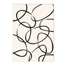 Modern Abstract Line Canvas Print by Axyaa - Boho Minimalist Nordic Wall Art