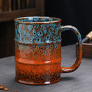 Axyaa Oil Drum Ceramic Coffee Cup Set - Large 600ML Capacity Home Decor