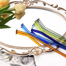 Axyaa Glass Straw 5Pcs Set for Bubble Tea & Smoothies, Eco Friendly Reusable Straws
