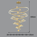 Axyaa Crystal Chandelier - Luxury Living Room Lighting - Bedroom Pendant Lamp