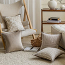 Axyaa French Khaki Chenille Pillow Cover for Stylish Home Decor