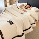 Axyaa Solid Color Class A Thickened Fleece Sofa Blanket