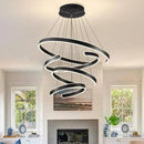 Axyaa LED Chandelier: Modern Minimalist Home Lighting for Living Room, Bedroom, Kitchen