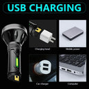 Axya Solar LED Camping Light Waterproof Torch USB Rechargeable Flashlight