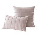 Axyaa Velvet Stripe Pillowcase for Farmhouse Rustic Christmas Decor