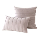 Axyaa Velvet Stripe Pillowcase for Farmhouse Rustic Christmas Decor