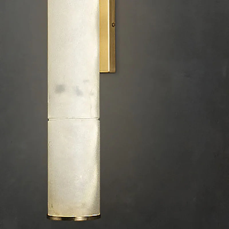Natural Marble LED Wall Lights by Axyaa - Copper Parlor Dining Room SconcesLuxury Bedroom Art Deco Drop