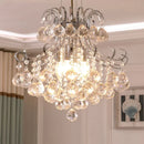 Axyaa Golden Cognac Crystal Chandelier - Luxury European Design for Hotel Bedroom - LED Pendant Lamp