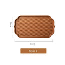 Axyaa Rosewood Coffee Tray: Handmade Japanese Dessert Plate with Tortoise Shell Carving