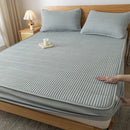 Axyaa Ultrasonic Waterproof Mattress Protector Embroidered Fitted Sheet