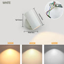 Axyaa LED Touch Wall Lamp 3 Tone Light, 350° Rotating Head, Modern Minimalist Design