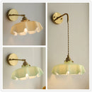 Nordic Glass Flower Pendant Light for Kitchen Bedroom Living Room by Axyaa