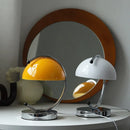 Axyaa Glass Table Lamp for Bedroom, USB Plug-In Retro Decor for Living Room