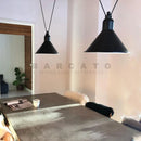 Axyaa Metal Pendant Lamp - Simple Shape for Kitchen Bar, Creative Hanging Light for Bedside