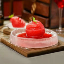 Axyaa Frosted Glass Plate: Creative Western Food & Fruit Dim Sum High-End Dish