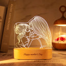 Axyaa Custom Photo Acrylic Lamp with USB Base - Personalized Night Light for Gifts
