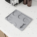 Axyaa Silicone Coffee Machine Mat for Anti-Skid Insulation & Drain Protection
