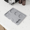 Axyaa Silicone Coffee Machine Mat for Anti-Skid Insulation & Drain Protection