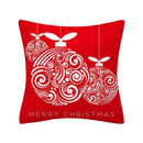 Axyaa Merry Christmas Print Sofa Cushion Decoration Pillowcase
