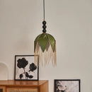 Axyaa Fabric Cover Pendant Light for Japanese Restaurant Bedroom Study