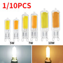 Axyaa G9 LED Bulb 5W 7W 10W COB Glass Chandelier Spotlight Replace Halogen Lamp