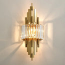 Axyaa Modern Copper Wall Light with Crystal Lampshade, E14 Socket