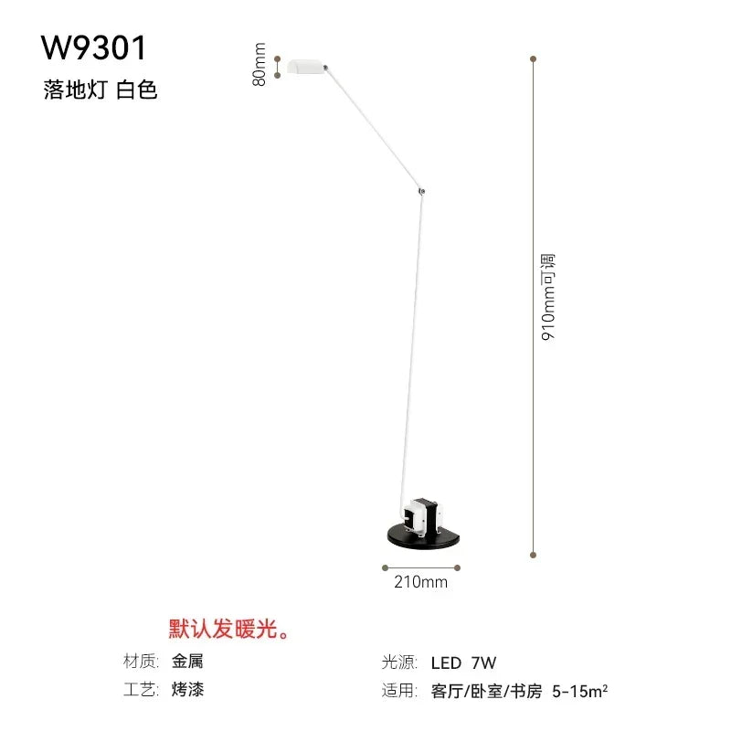 Axyaa Black Floor Lamp: Modern Design for Living Room, Bedroom, Office